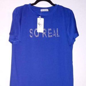 So Real dress size small silky soft rhinestones new with tags